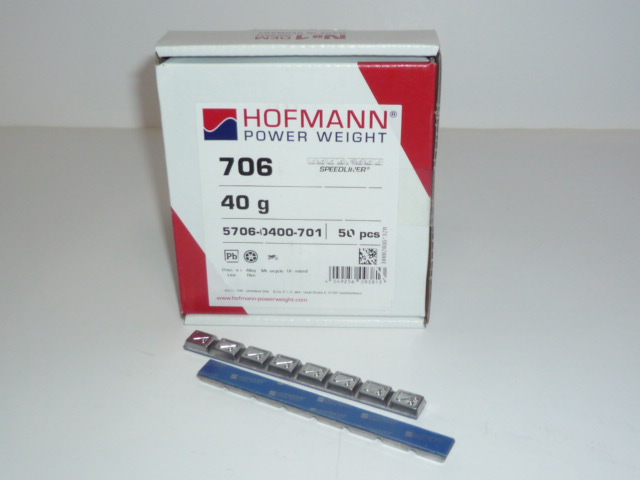 Hofmann Typ 706 Motorrad-Kleberiegel Blei 40g 100 Stück